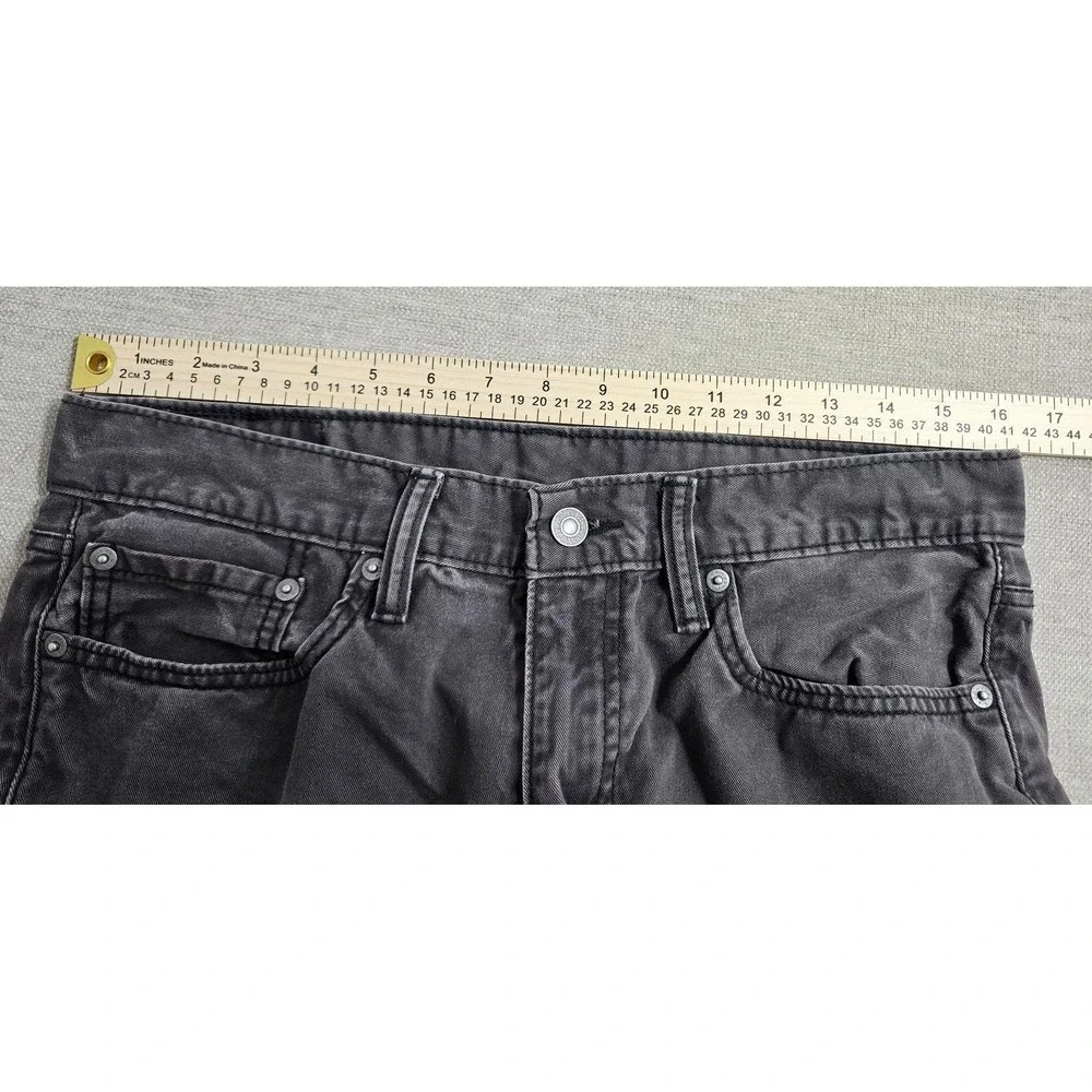 Levis 514 Straight Fit Jeans Mens 32x32 Charcoal Gray Dark Wash Denim‎ Pants